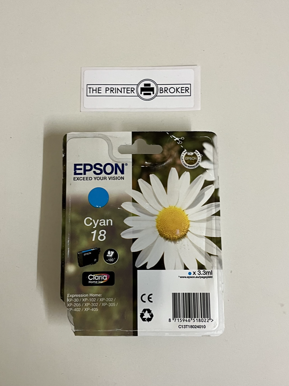 Epson 18 High Capacity Colour Ink Cartridge Multipack C13T18014010