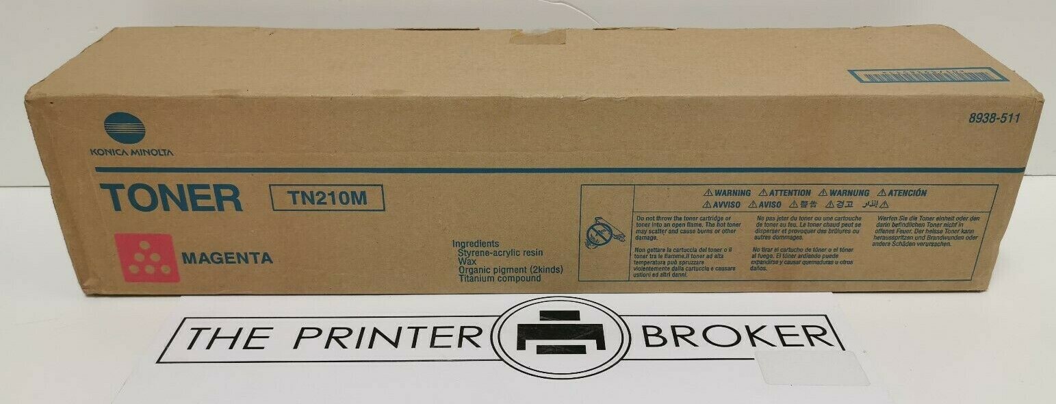 Genuine Magenta Konica Minolta TN210M Toner Cartridge 8938511