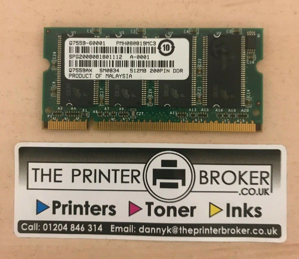 HP 512MB 167MHZ 200 Pin DDR DIMM Memory Module Q7559-60001 Q3931-67904