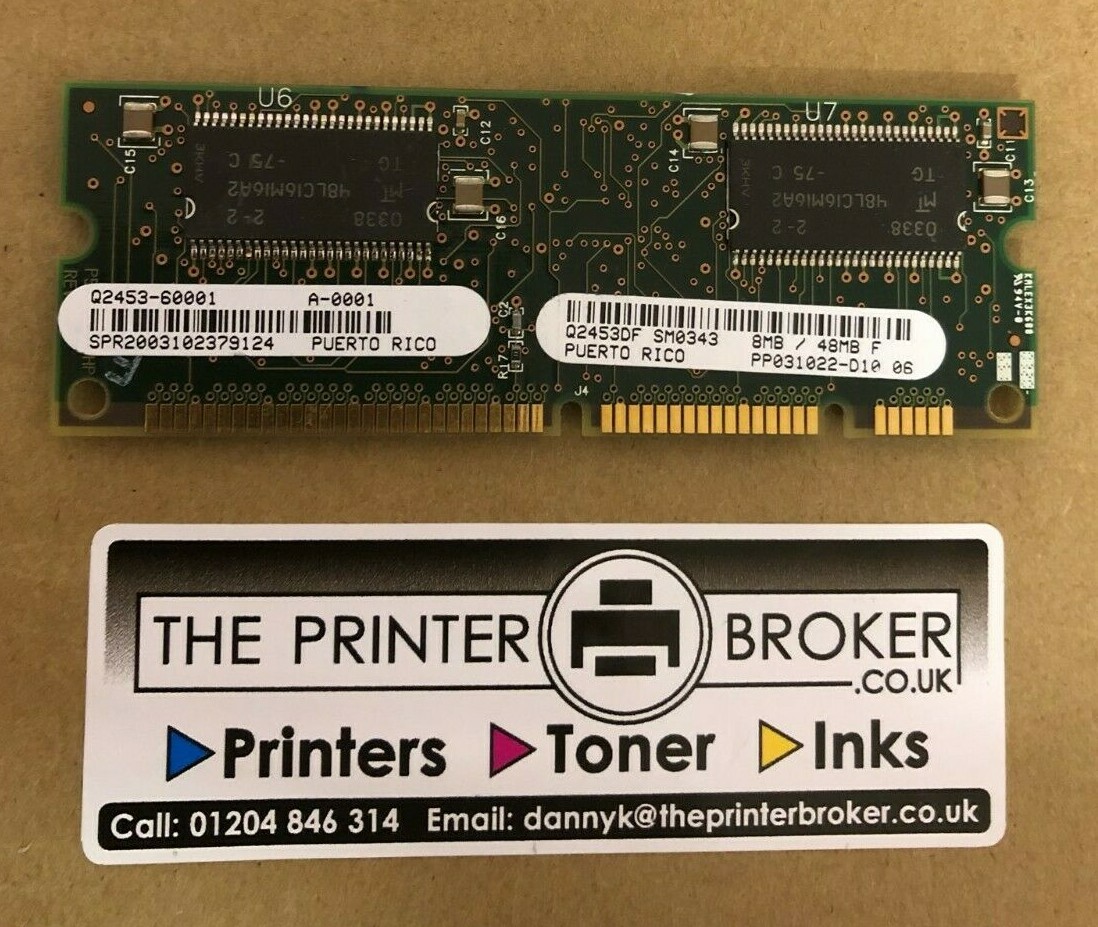 HP-LaserJet-4200-4300-Series-8MB-Flash-48MB-SDRAM-Memory-Q2453-60001-Q2453DF-205706228040 HP LaserJet 4200 4300 Series 8MB Flash 48MB SDRAM Memory Q2453-60001 Q2453DF - Image 1