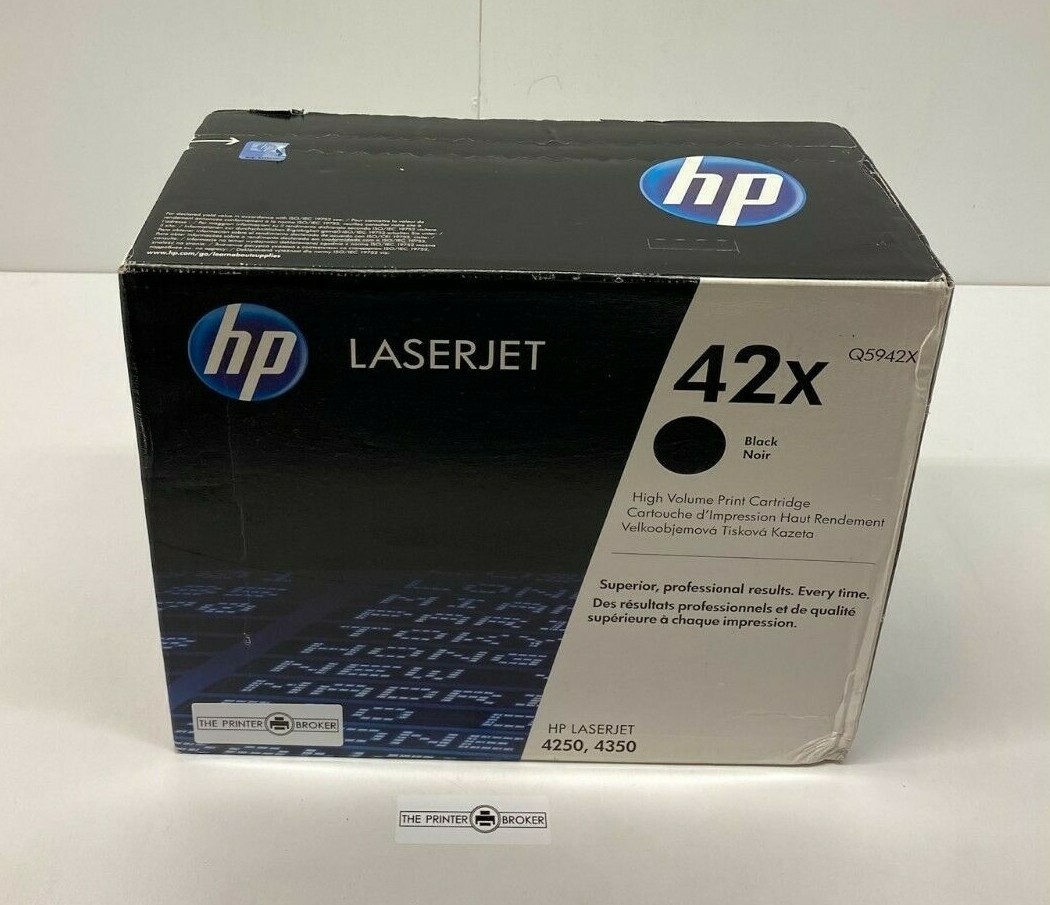 HP LaserJet 4250 4350 Series 42X Black Toner Cartridge Q5942X