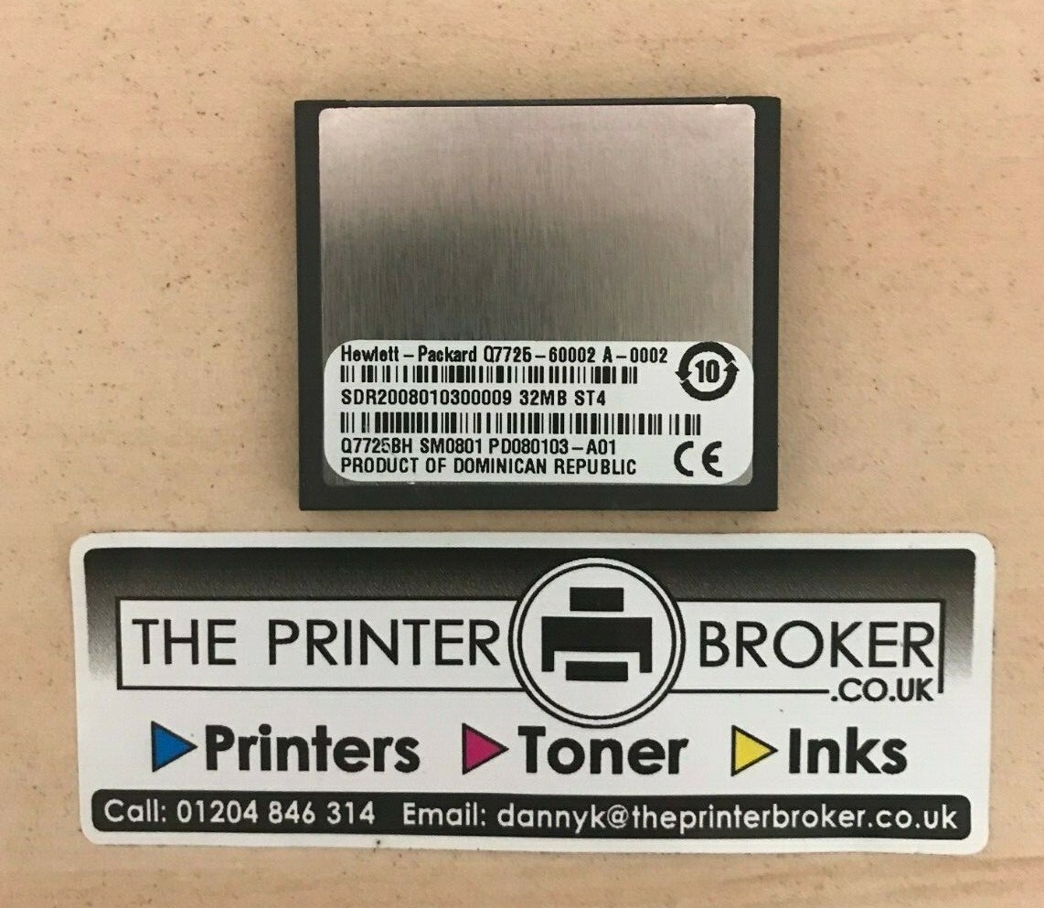 HP LaserJet 5500 Series Range 32MB Firmware Q7725BM Q7725-60002