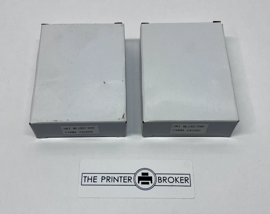 OKI NON OEM Pack Of 2 ML182 ML390 9 Pin Black Nylon Ribbon 09002303