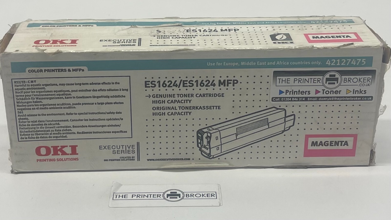 Original Genuine OKI Magenta Toner Cartridge 42127475