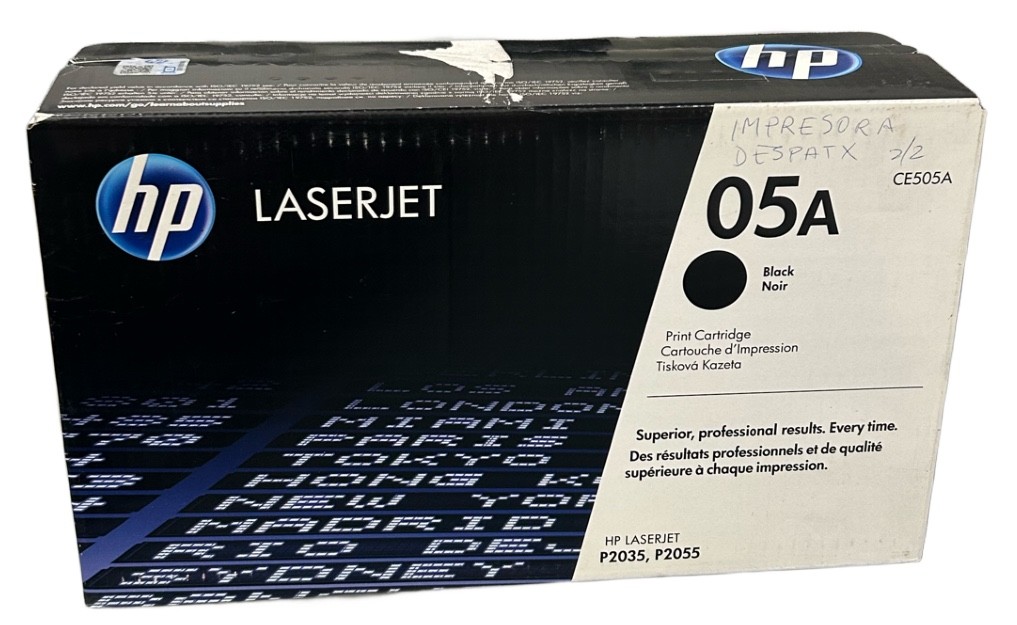 Cartucho de tóner original LaserJet HP 05A negro CE505A HP Laserjet P2035 P2055