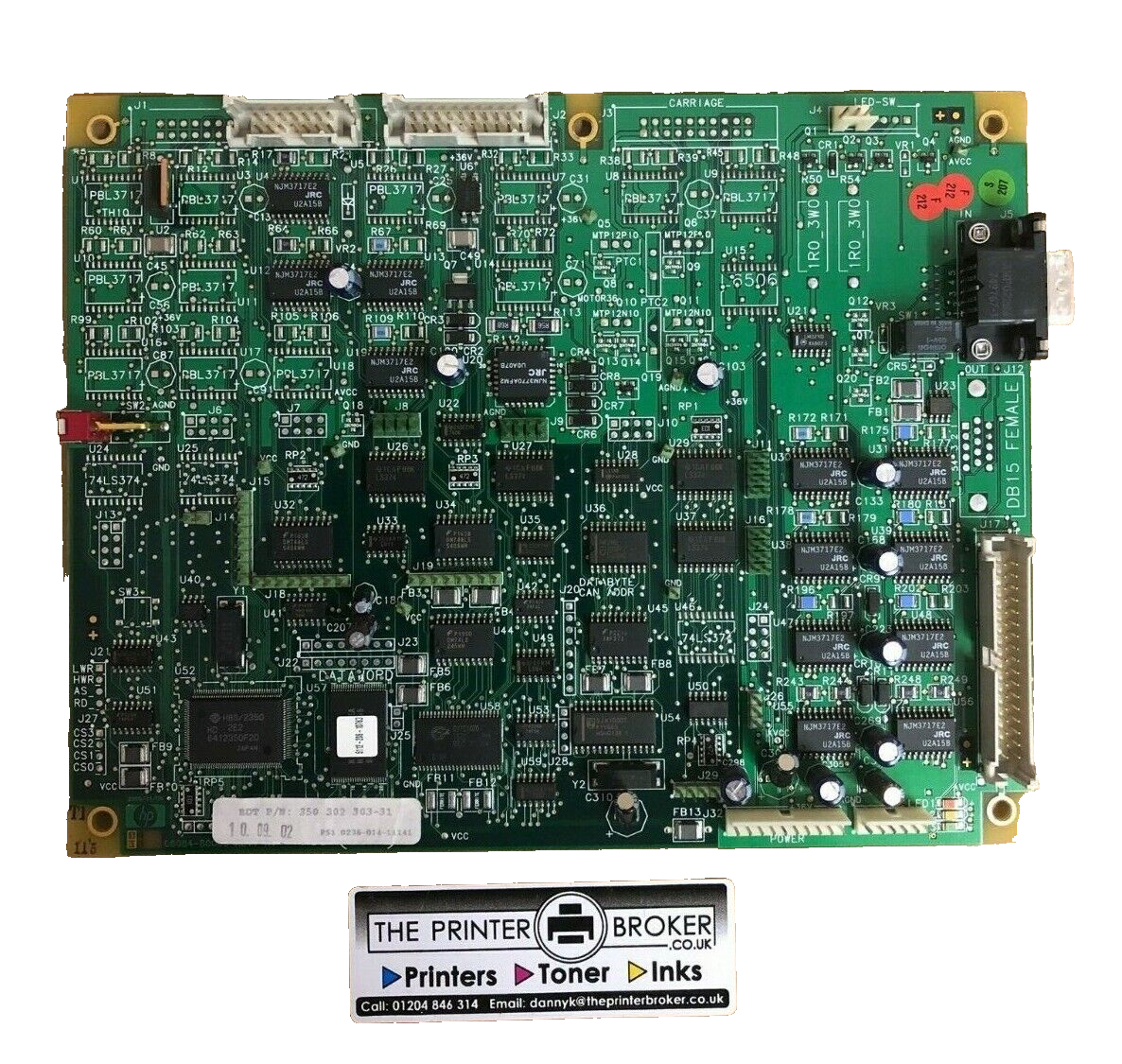 HP Controller PC Board for C8085A 3000 Sheet Stapler Stacker C8085-30001