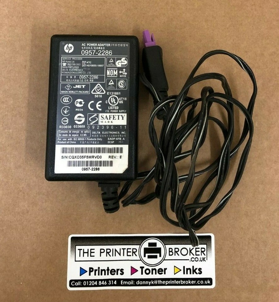 HP DeskJet 1000 1050 2050 AC 30 32V Power Adapter 0957-2286 0957-2269