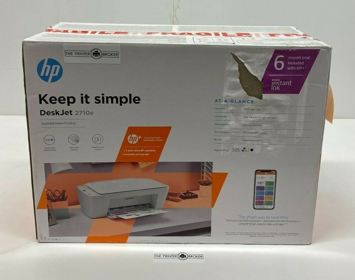 HP DeskJet 2710e A4 Colour Multifunction Inkjet Printer 26K72B