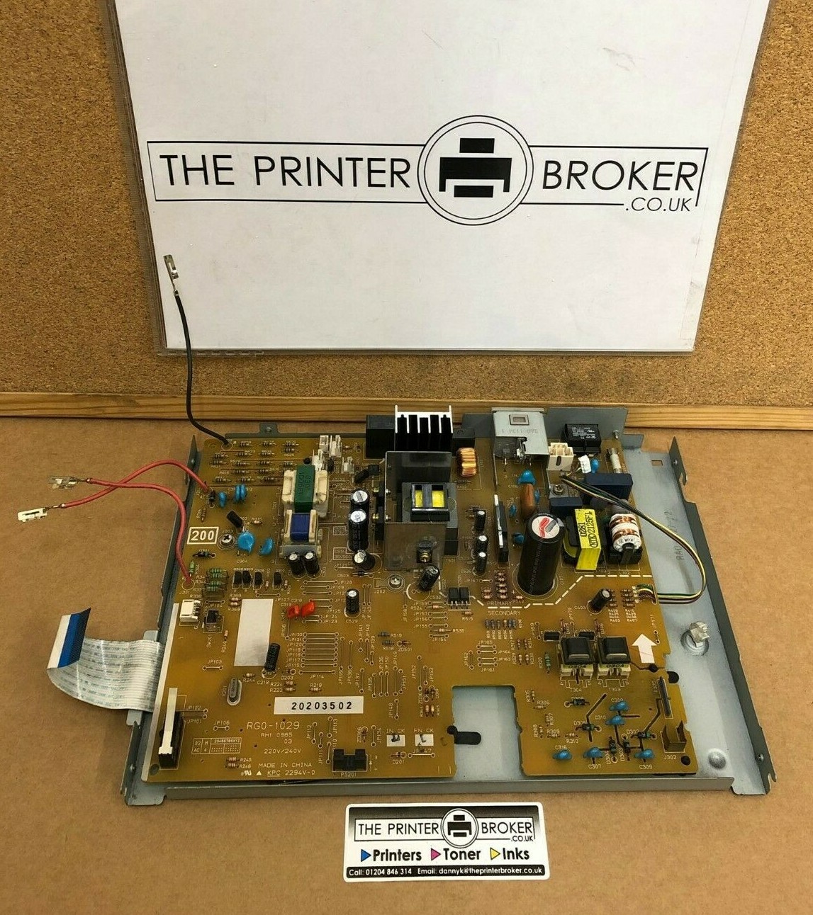 HP LaserJet 1200 Series Engine Control PCB Assembly RG0-1029
