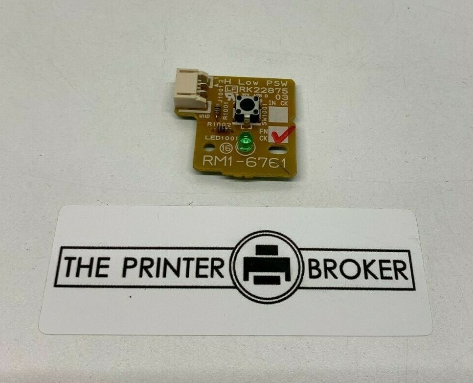 HP LaserJet CP5225 Series Power Switch PCB Assembly RM1-6761