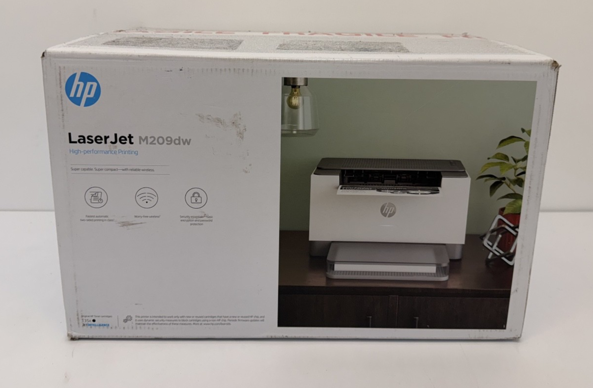 HP-LaserJet-M209dw-A4-Mono-Laser-Printer-6GW62F-206179761691 HP LaserJet M209dw Impresora láser monocromática A4 6GW62F - Imagen 1