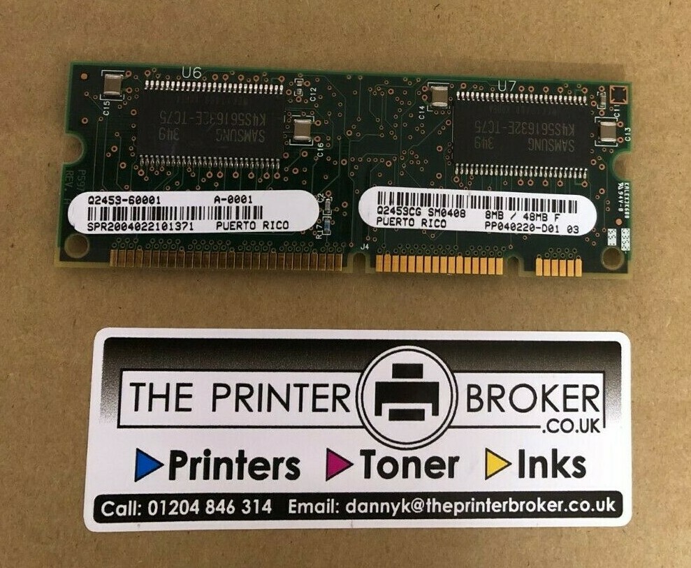 HP Laserjet 8MB Flash 48MB SDRAM Memory for 4200 Series Q2453-60001  Q2453CG