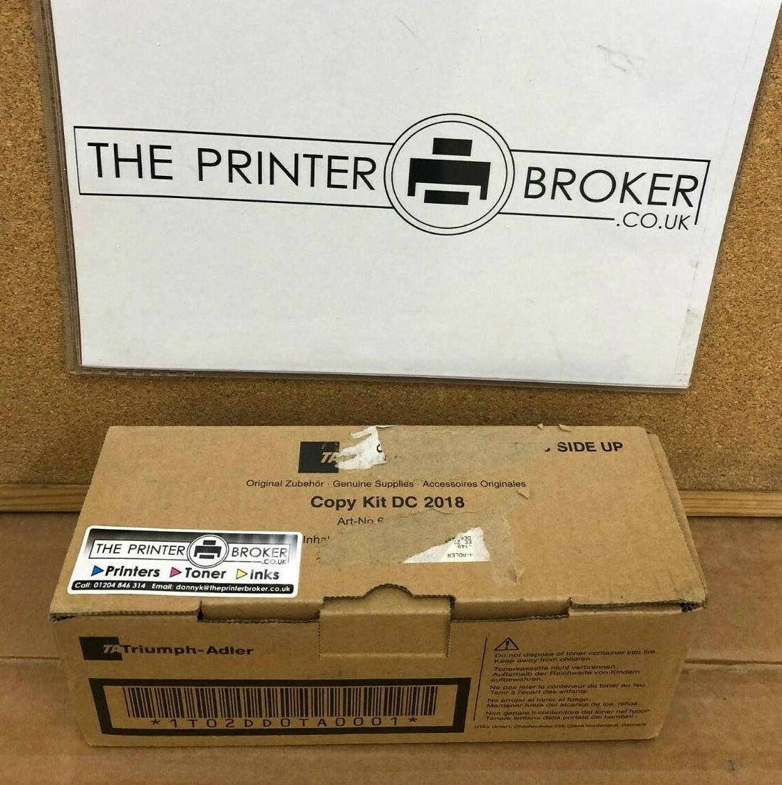 Triumph Adler DC 2018 Black Copy Kit 611810015