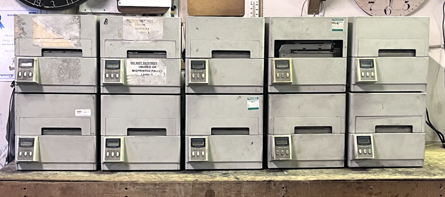 Citizen CLP-6001 CLP-6002 Thermal Barcode Label Printer JE10-M02 Job Lot