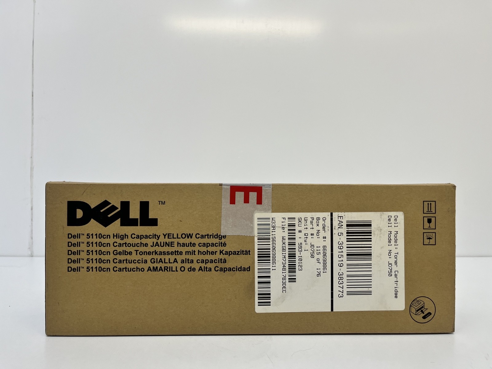 Dell 5110cn High Capacity Yellow Toner Cartridge 593-10123 JD750
