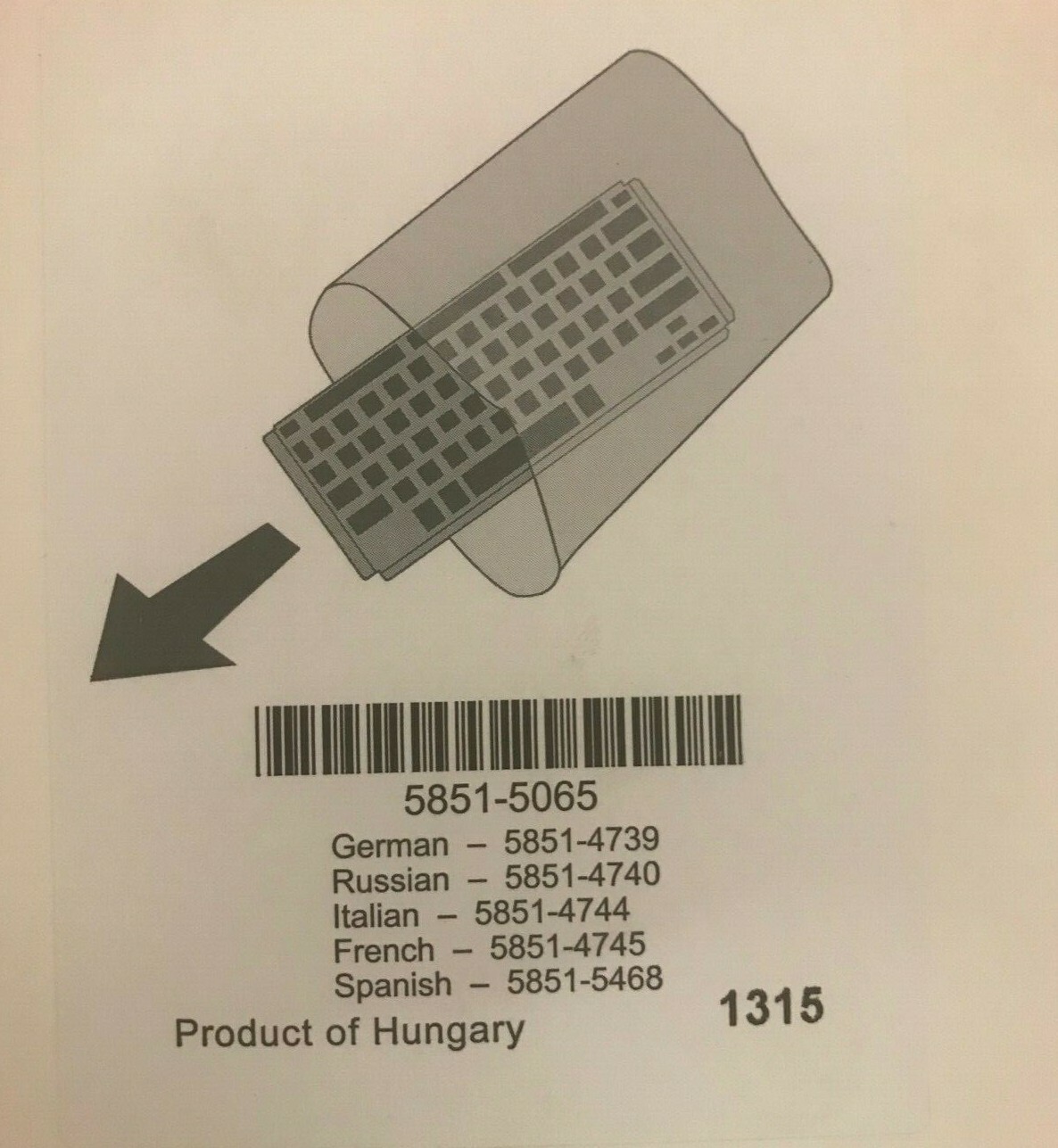 HP Label Bundle Keyboard Overlay Kit 58515065