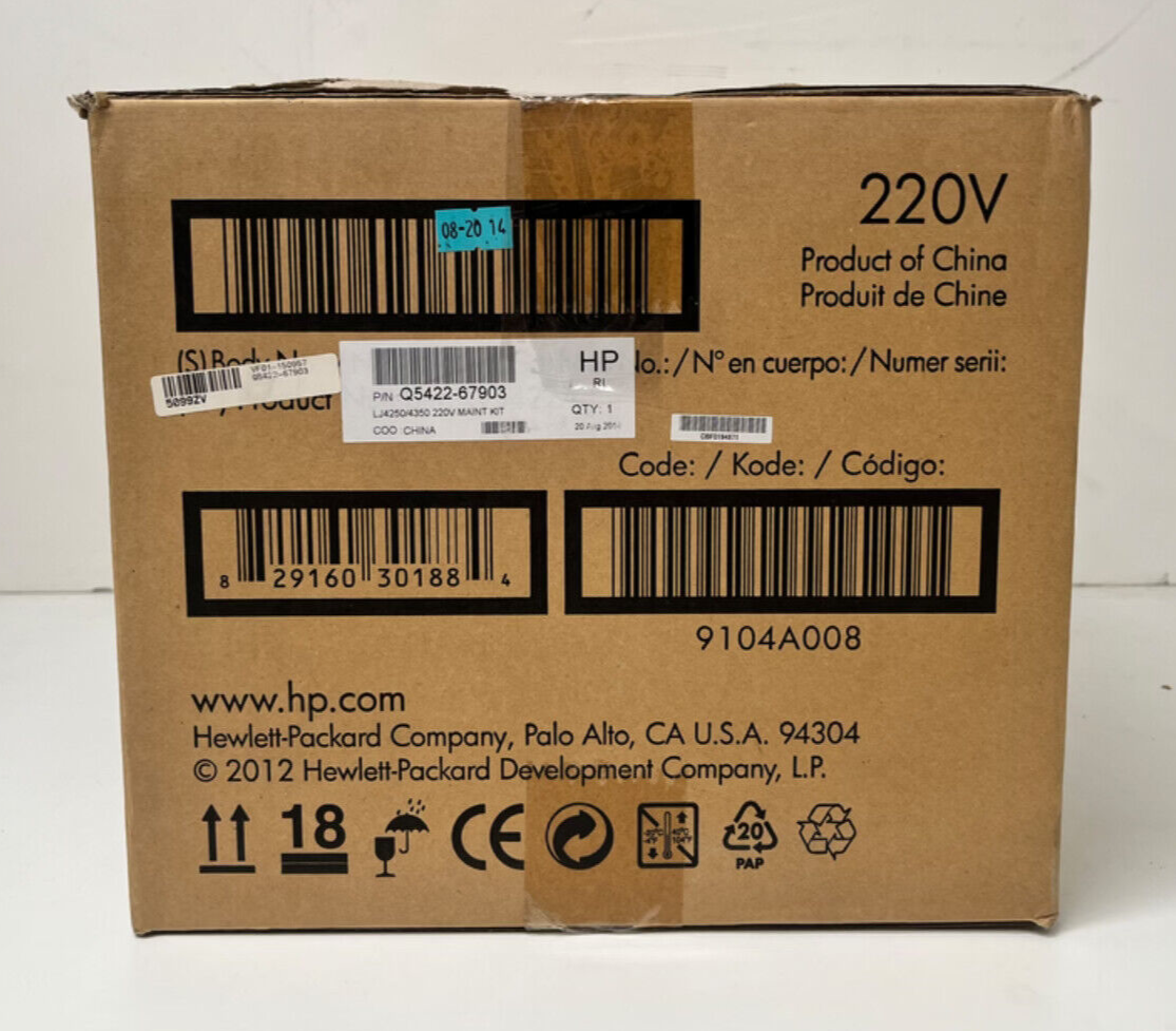 HP LaserJet 4250 4350 Kit De Mantenimiento 220V Q5422A Q5422-67903