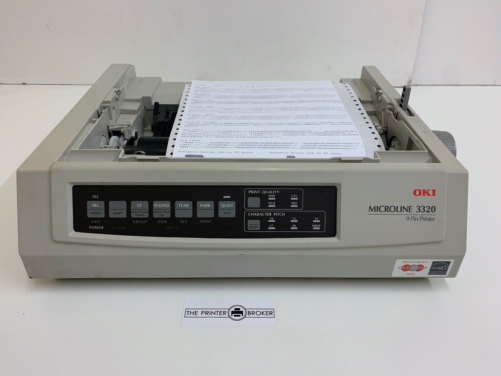 OKI Microline 3320 9-Pin Mono Dot Matrix Printer 01-02-1890 ML3320
