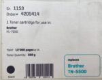 TN-5500 Compatible Brother Black Toners Cartridge 2x For Use In HL-7050 - Image 3