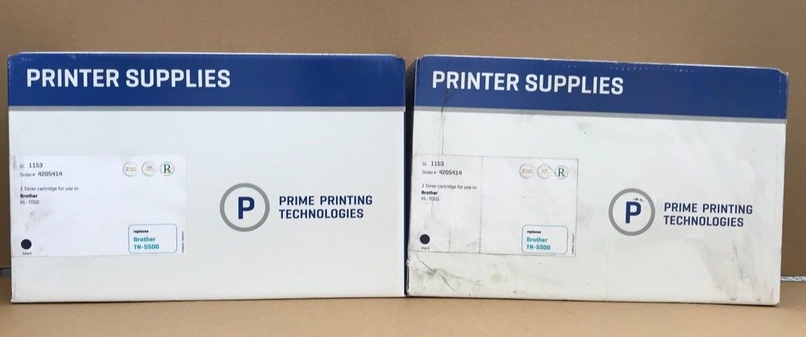 TN-5500 Compatible Brother Black Toners Cartridge 2x For Use In HL-7050