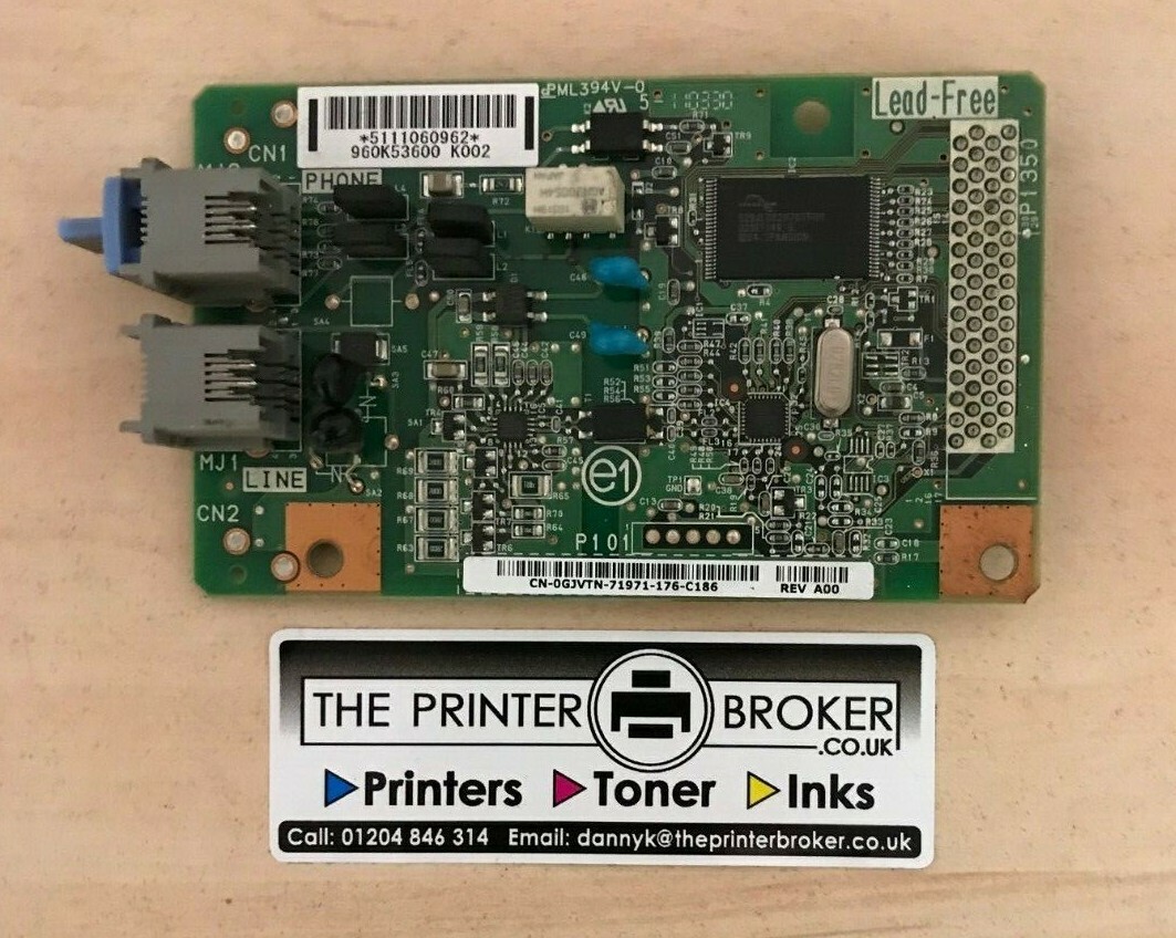 Dell 2155cdn Ethernet RJ-45 Fax Controller Modem Board 960K53600 0GJVTN