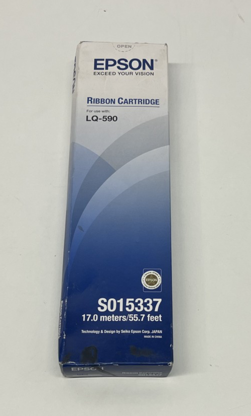 Epson LQ-590 Black Ribbon Cartridge C13S0015337 S015337