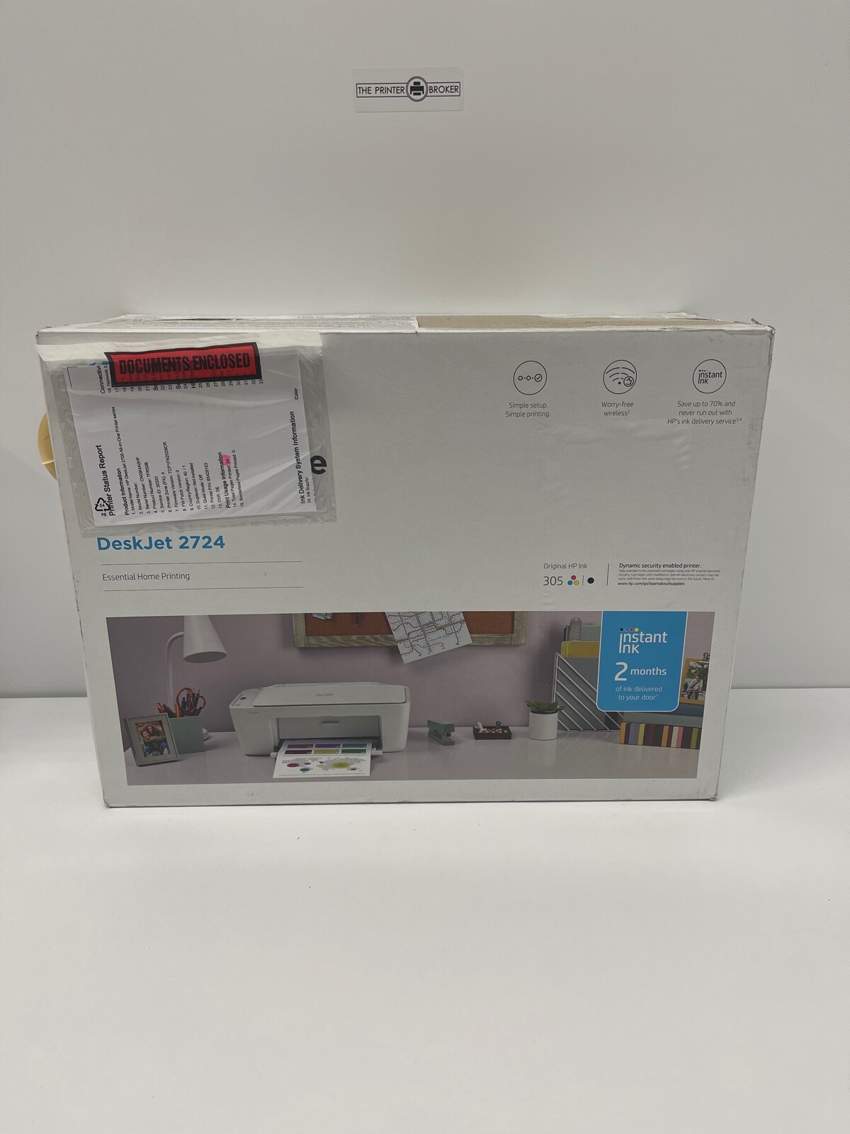 HP DeskJet 2724 All-In-One A4 Colour Inkjet Printer 7FR50B