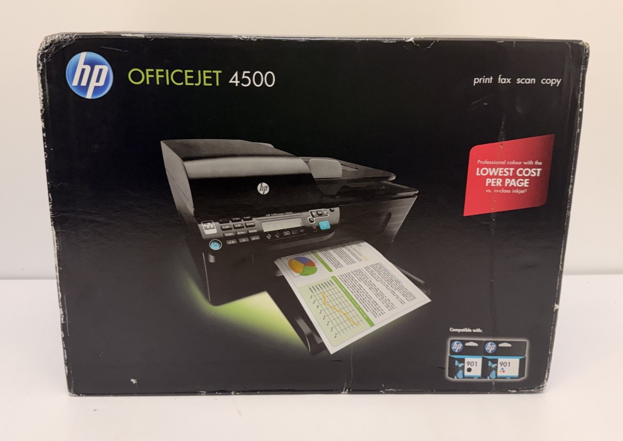 HP OfficeJet 4500 Desktop A4 Colour Multifunction Inkjet Printer CB867A