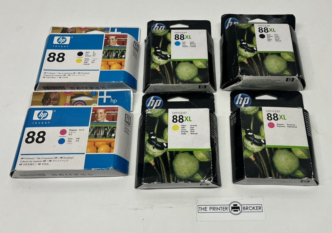 HP-OfficeJet-Pro-88-88XL-Ink-Cartridges-Cyan-Magenta-Yellow-Black-206197248253 HP OfficeJet Pro 88 88XL Ink Cartridges Cyan Magenta Yellow Black - Image 1