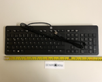 HP USB Slimline QWERTZ Keyboard Black 803181-041 - Imagen 4