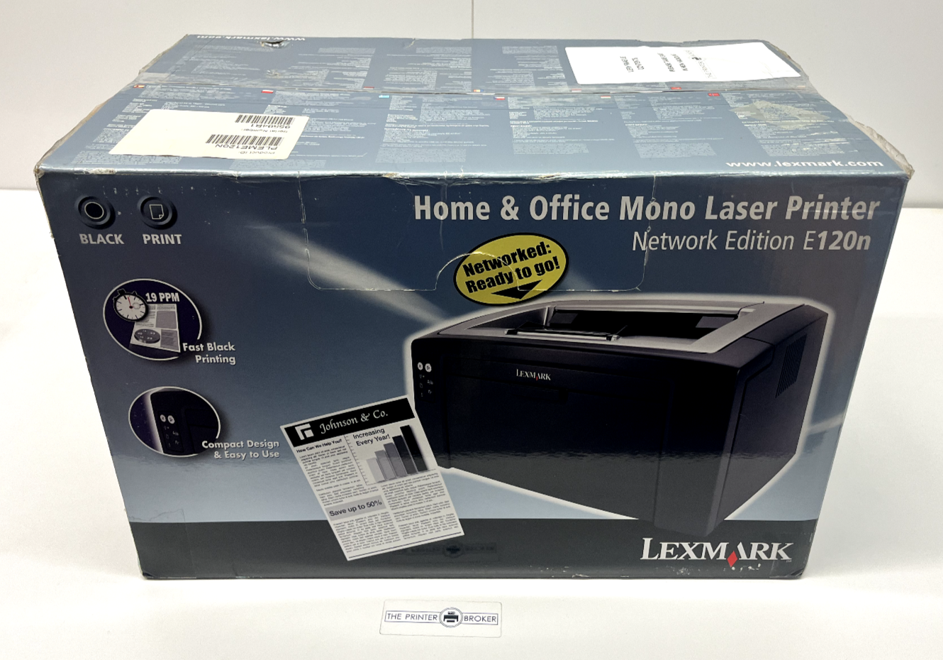 Impresora láser monocromática Lexmark E120n 23S0310