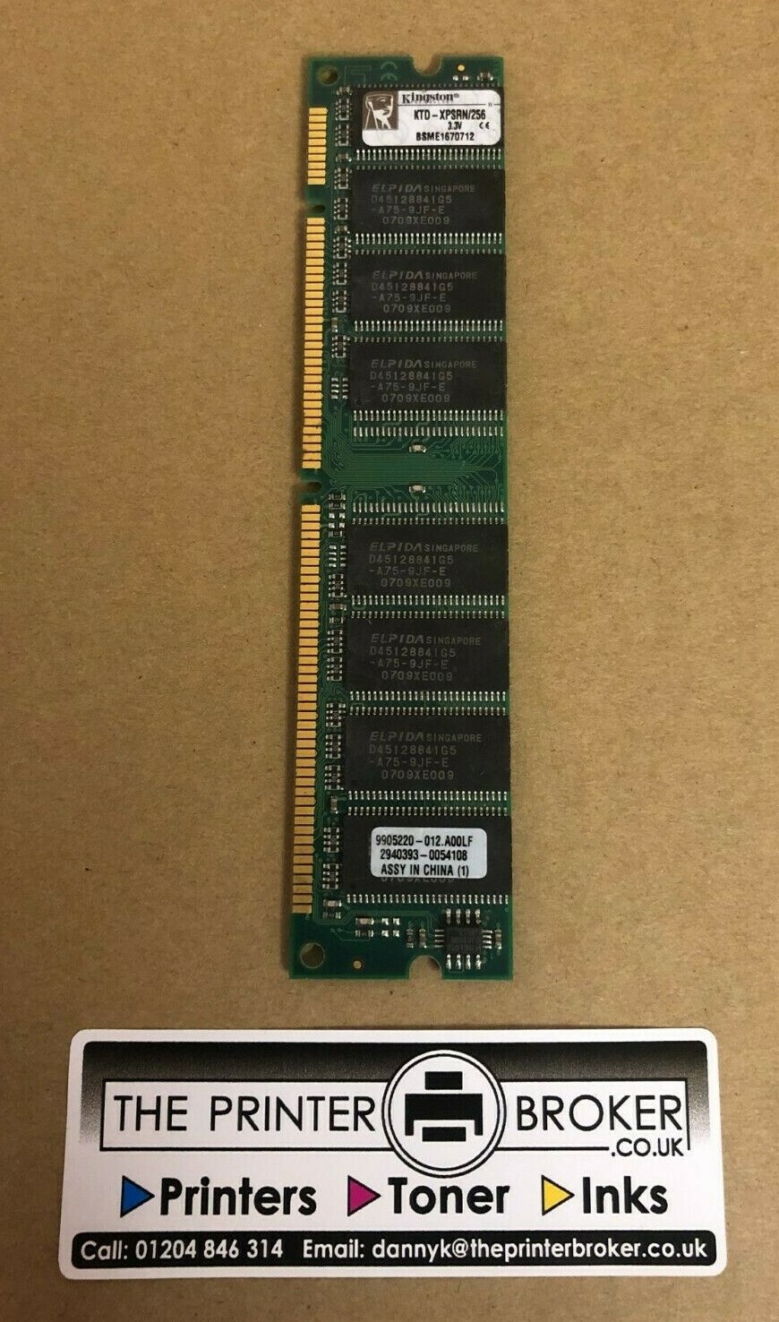 Kingston 256MB RAM Memory KTDXPSRN256 BSME1670712