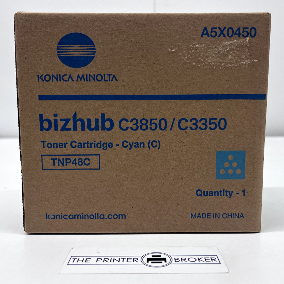 Konica-Minolta-Bizhup-C3850-C3350-TNP48C-Cyan-Toner-Cartridge-A5X0450-206109851553 Konica Minolta Bizhup C3850 C3350 TNP48C Cyan Toner Cartridge A5X0450 - Image 1
