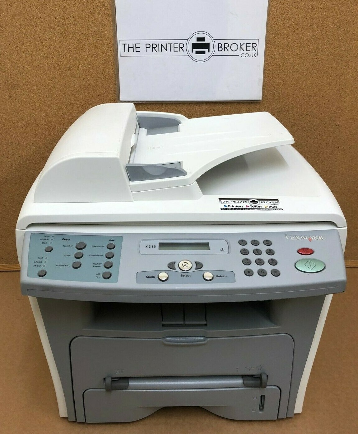 Lexmark X215 A4 Mono Multifunction Laser Printer