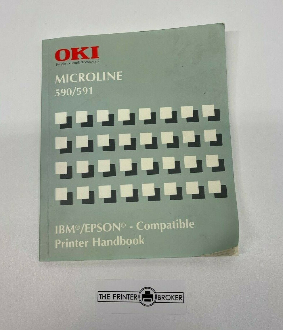 OKI Microline 590 591 Printer Handbook ML590 ML591