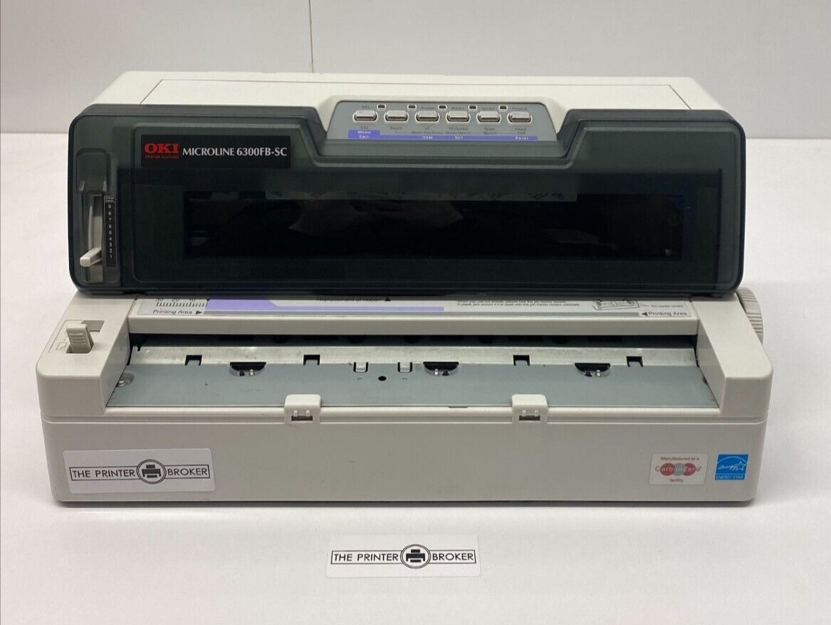 OKI Microline 6300FB-SC 24 Pin A4 Mono Dot Matrix Printer D21008B