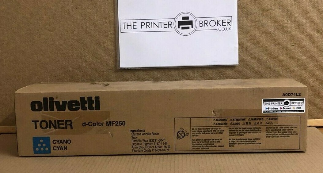 Olivetti Cyan Toner for d Color MF250 MF201 Plus A0D74L2 B0730