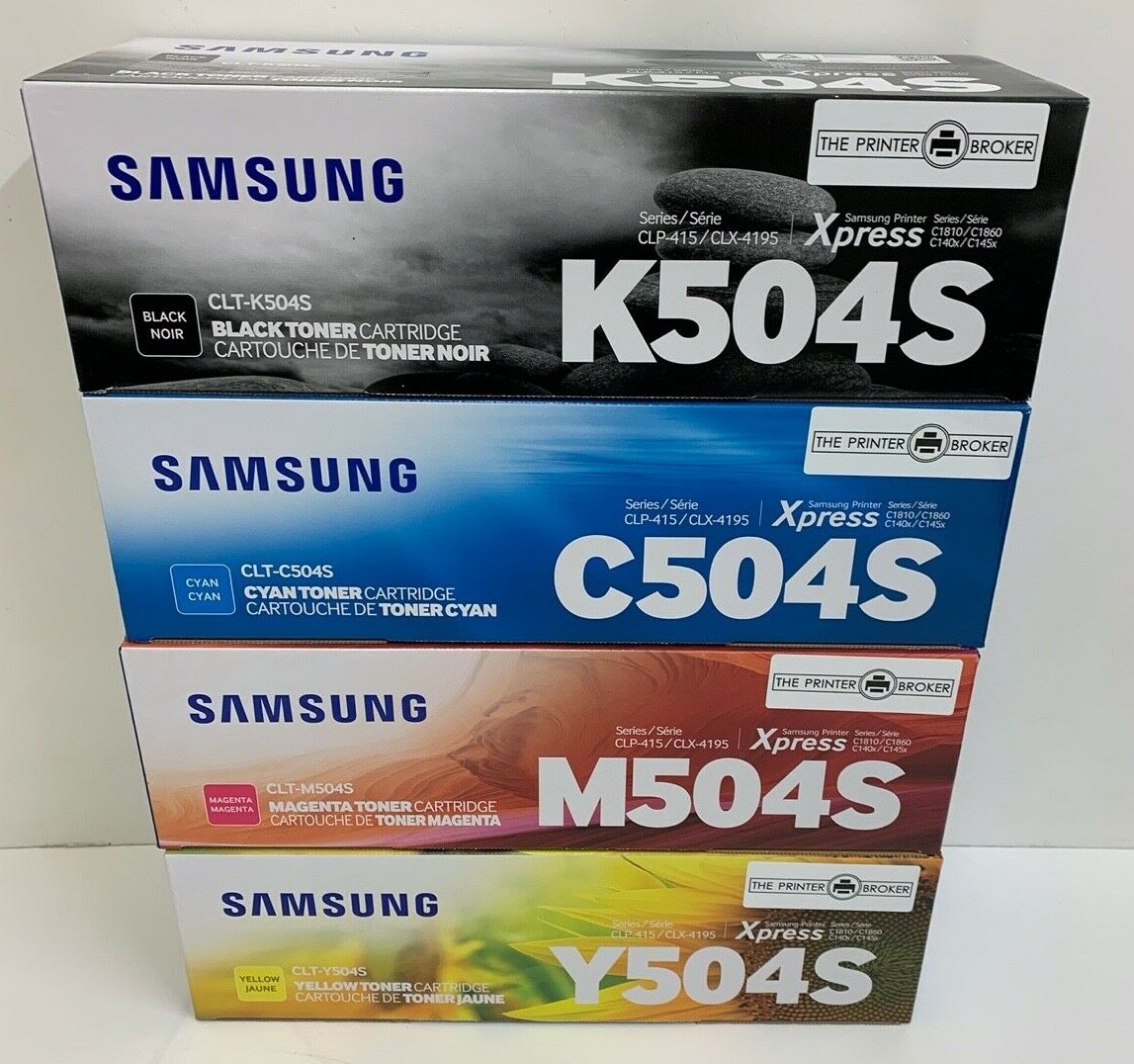 Samsung 504 Toner Cartridge Multipack CLT-K504S CLT -C504S CLT-M504S CLT-Y504S