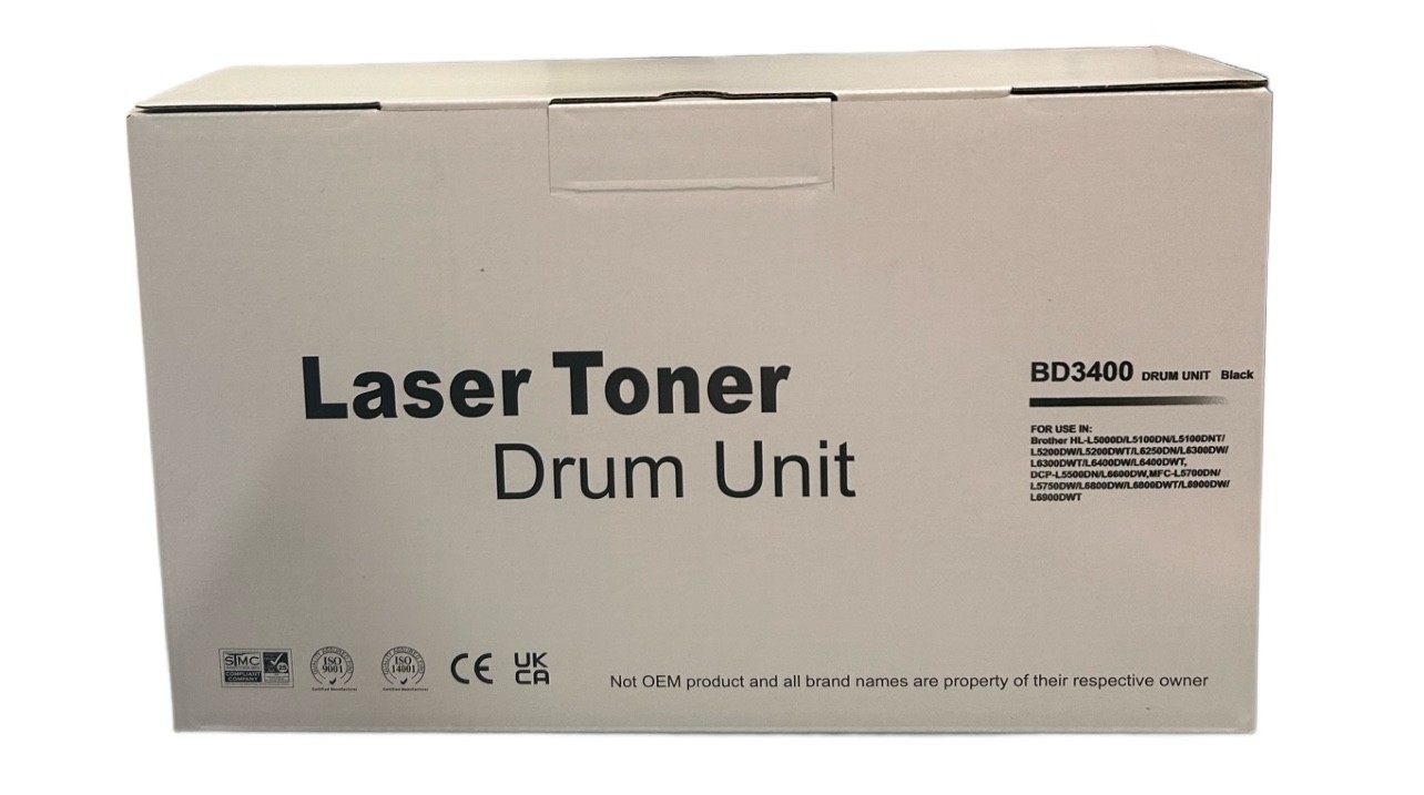 Unidad de tambor negra no original para Brother HL-L5000 L5100 BD3400 DR3400