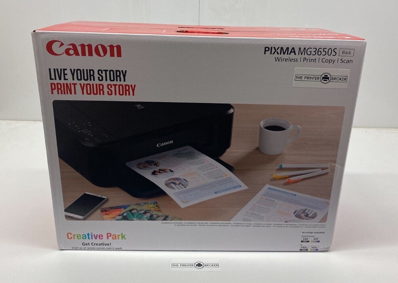 Canon PIXMA MG3650S A4 Colour Multifunction Inkjet Printer 0515C108AA