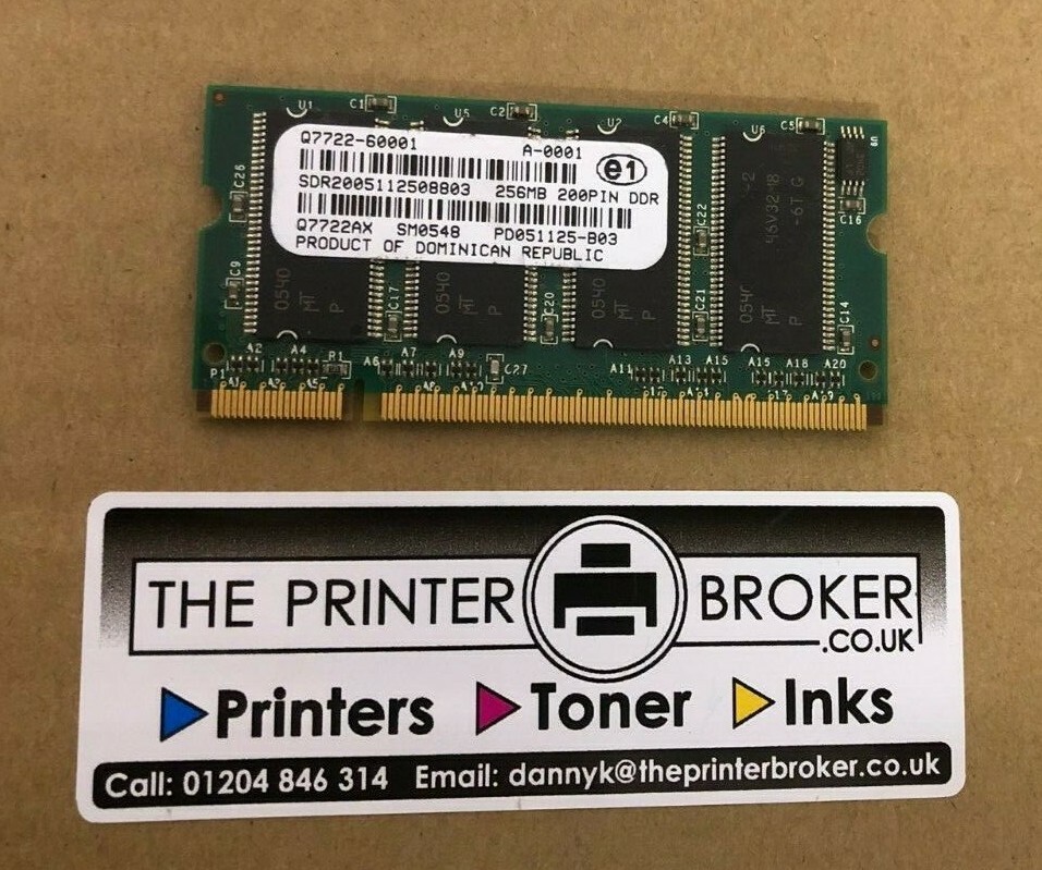 HP 256MB DDR 200 Pin SDRAM DIMM Memory SIM Q7722AX Q7722-67951 Q7722-60001