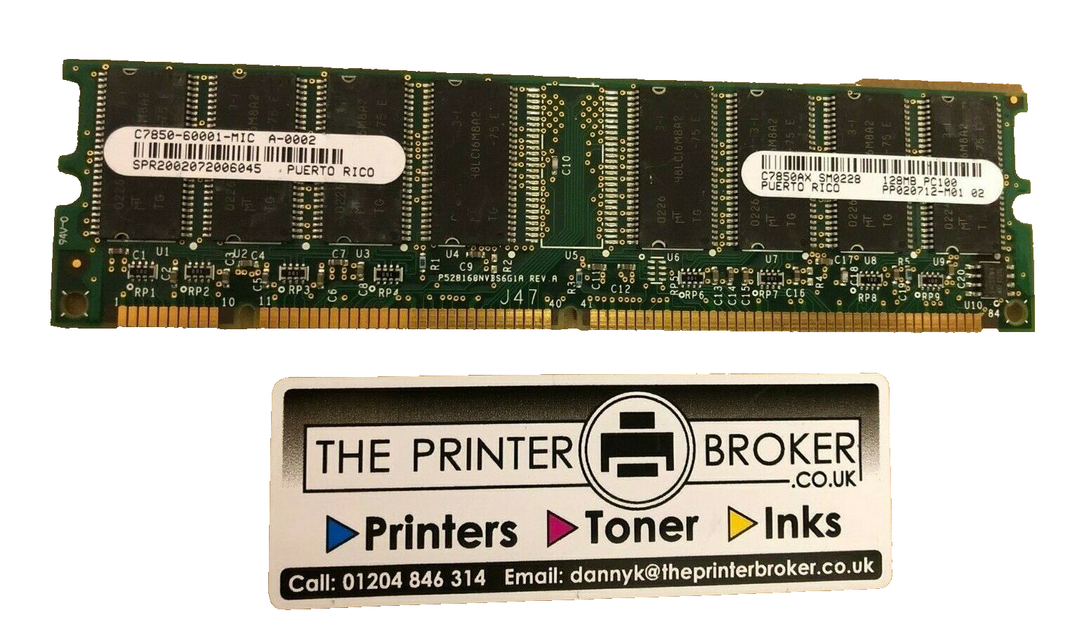 HP LaserJet 4500 4600 5500 128MB RAM Memory C7850-60001 C7850AX
