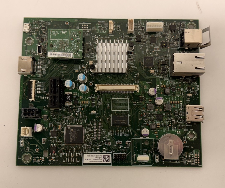 HP LaserJet M607 Series Formatter Board With EMMC Card K0Q14-60002 B5L32-60001