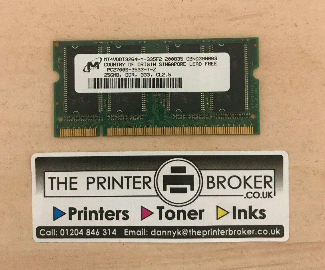Micron 256MB DDR SODIMM 333MHz MT8VDDT3264HDG33C3 PC2700S25331A1