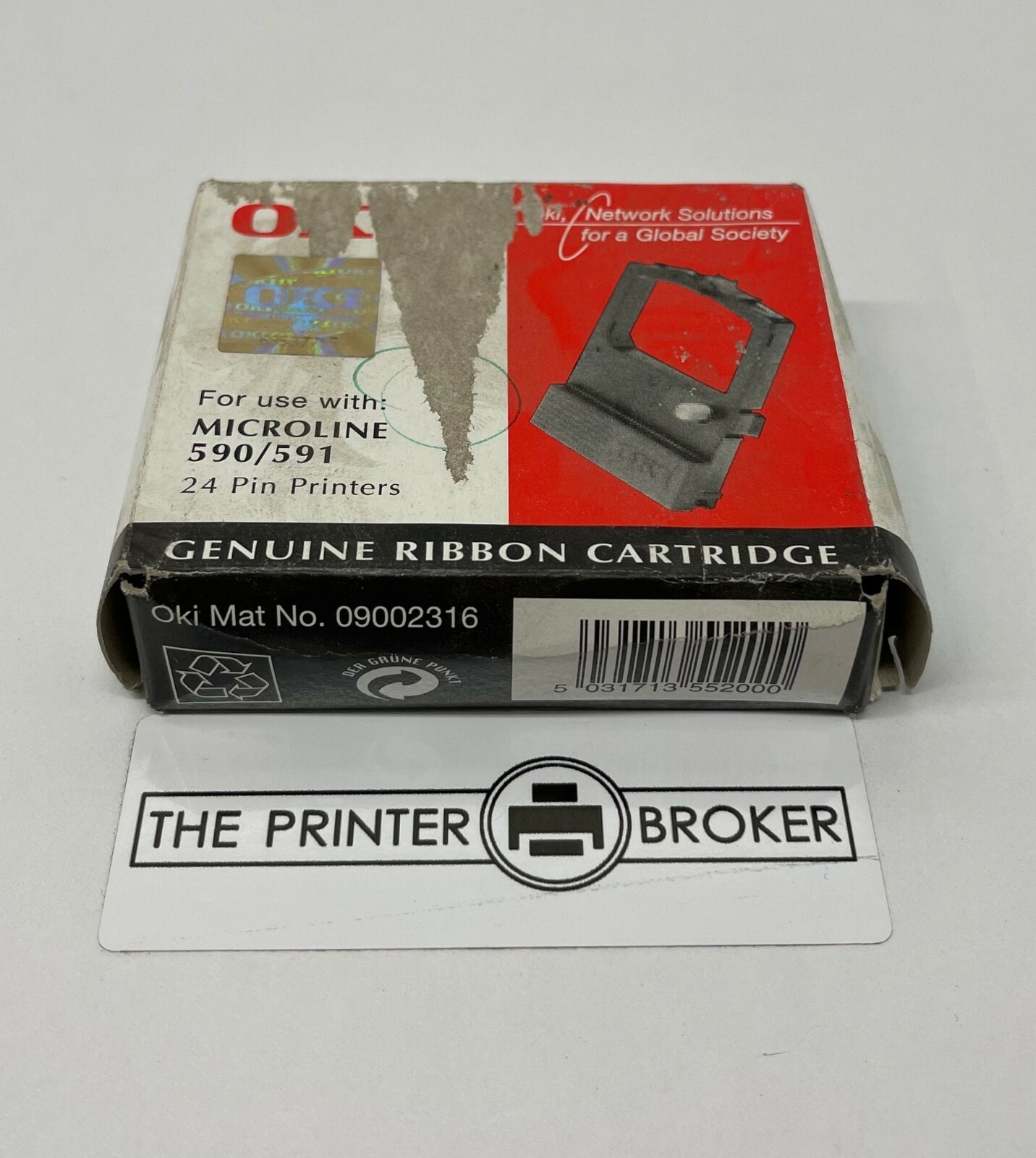 Oki Ribbon Cartridge for Oki ML590 ML591 Series 09002316