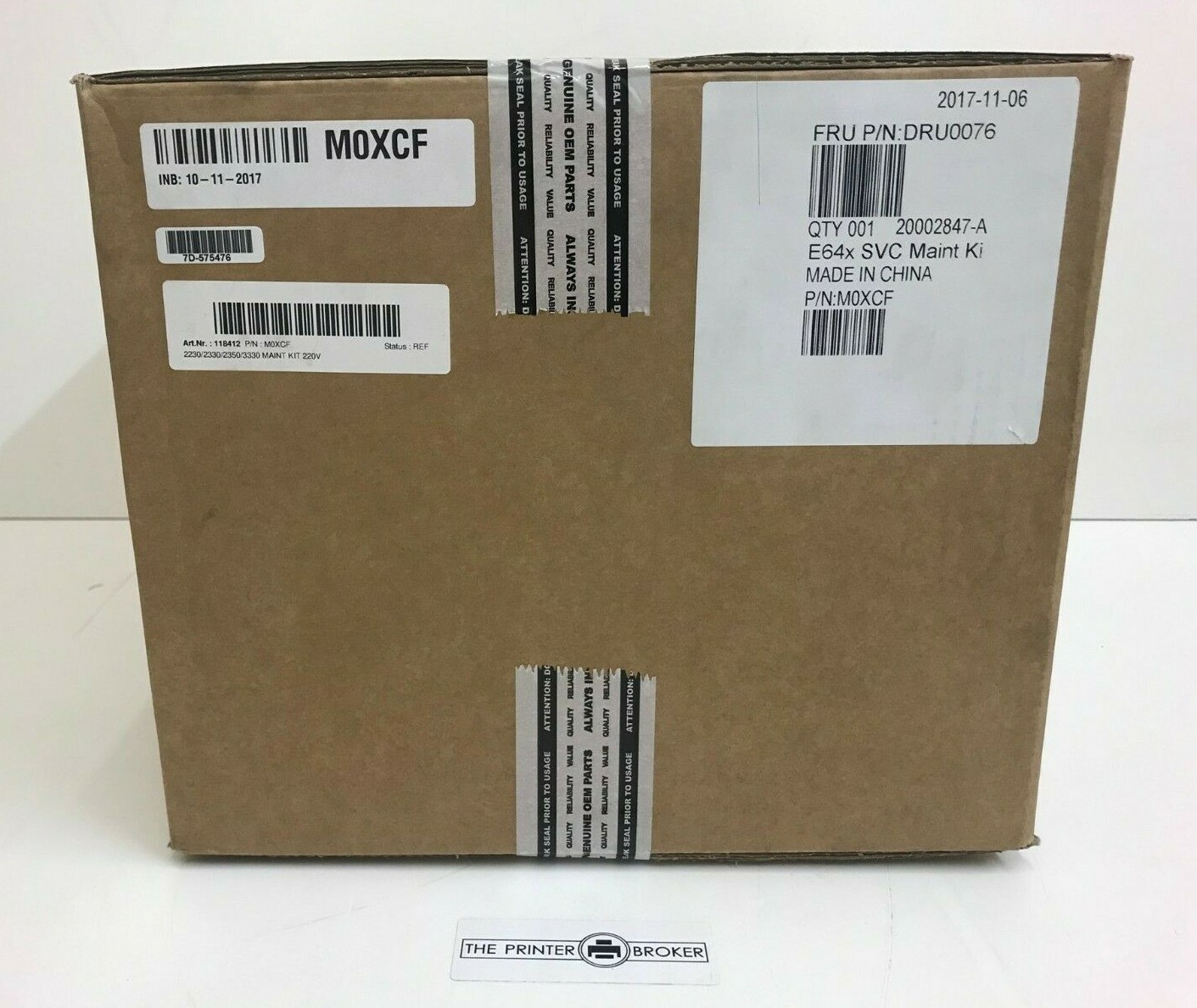 Dell 220V Maintenance Kit for 2230 2330 2350 3330 M0XCF DRU0076