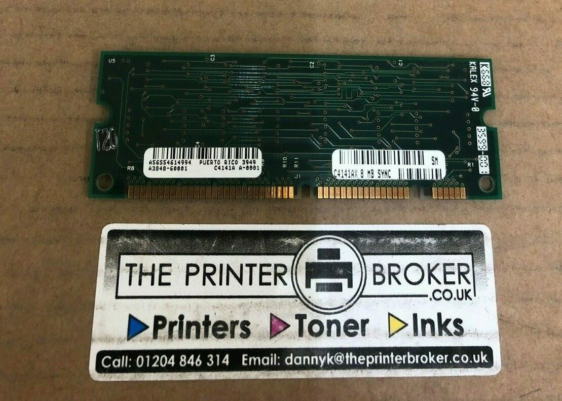 HP LaserJet 2200 4100 8000 MB 100 Pin SDRAM DIMM Memory C4141AX A3848-60001