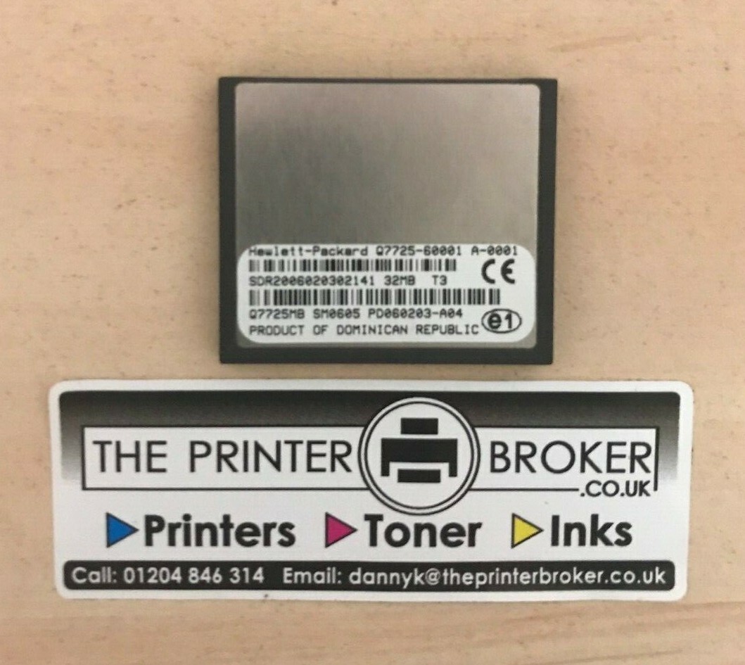 HP LaserJet 3800 Range 32MB Firmware CF Q7725MB Q7725-60001