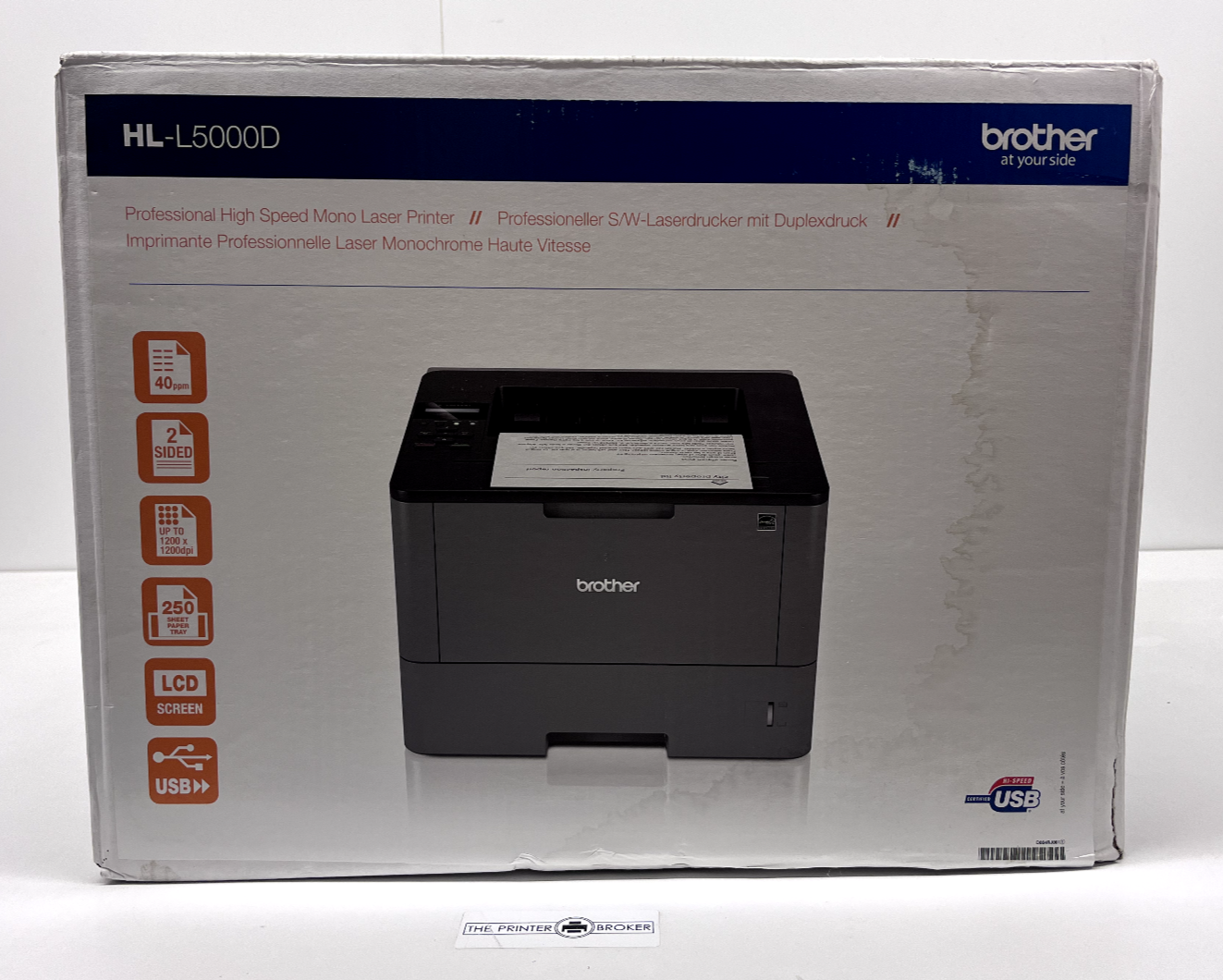 Brother HL-L5000D A4 Mono Laser Printer HLL5000DZU1