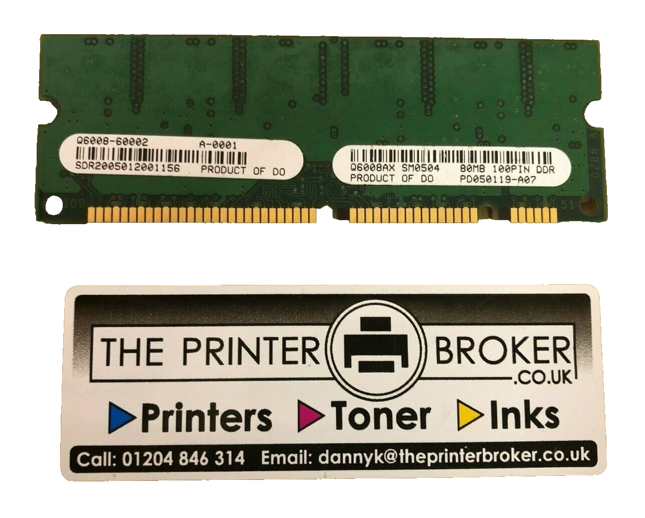 HP LaserJet 4250 4300 80MB 100 Pin DDR DIMM Memory Q6008-60002 Q6008AX